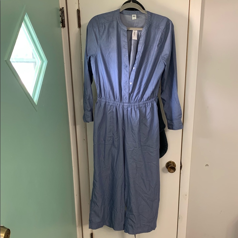 NWT Old Navy Denim Jumpsuit Romper ¾ sleeve length